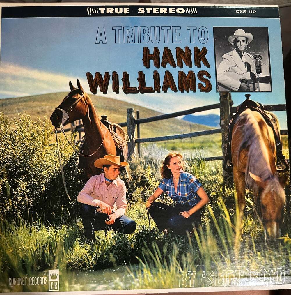 Slim Boyd - A Tribute to Hank Williams - Vinyl LP Record - 1962 - ,
